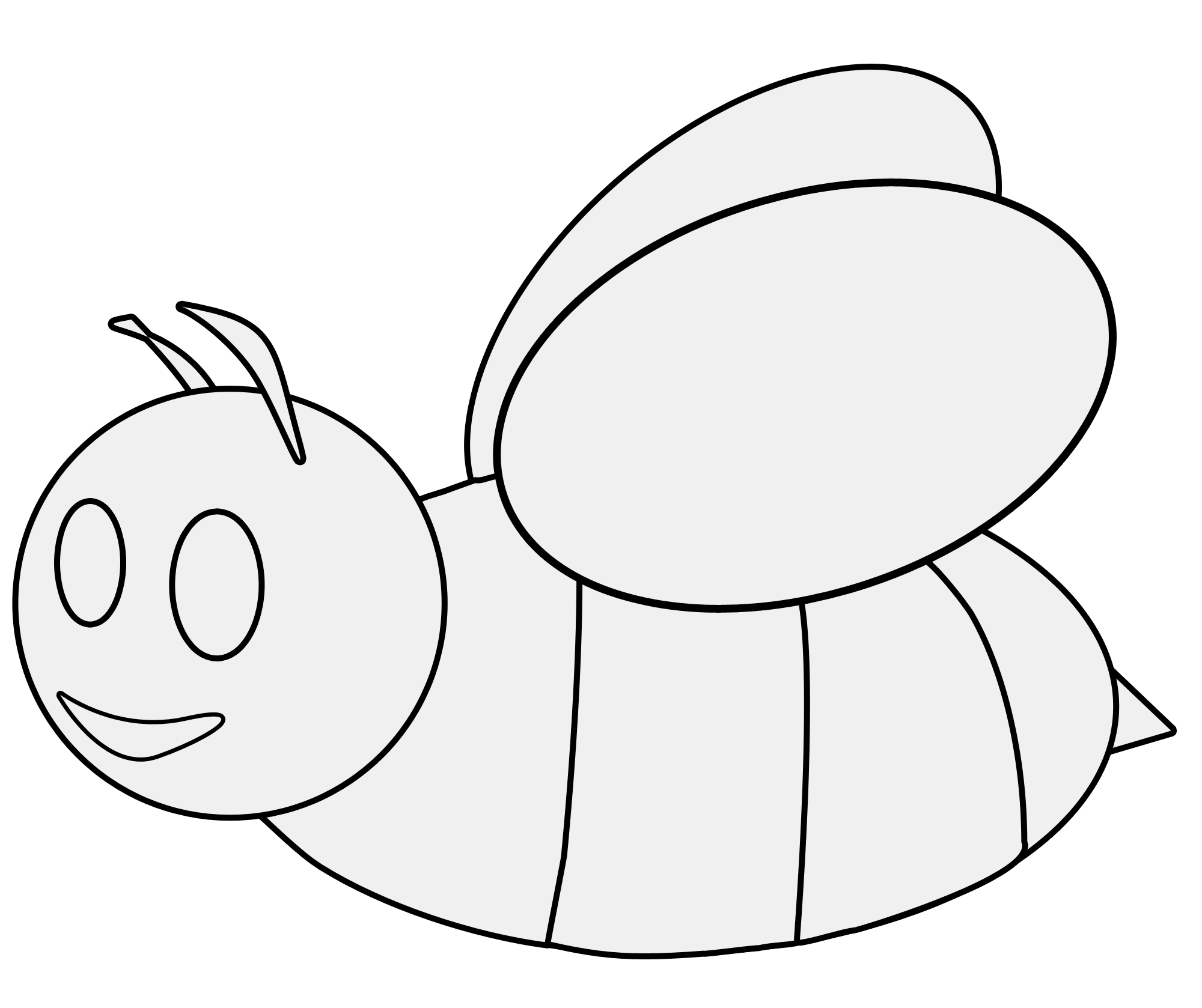 print the coloring animals insects bee number id 88295 ...