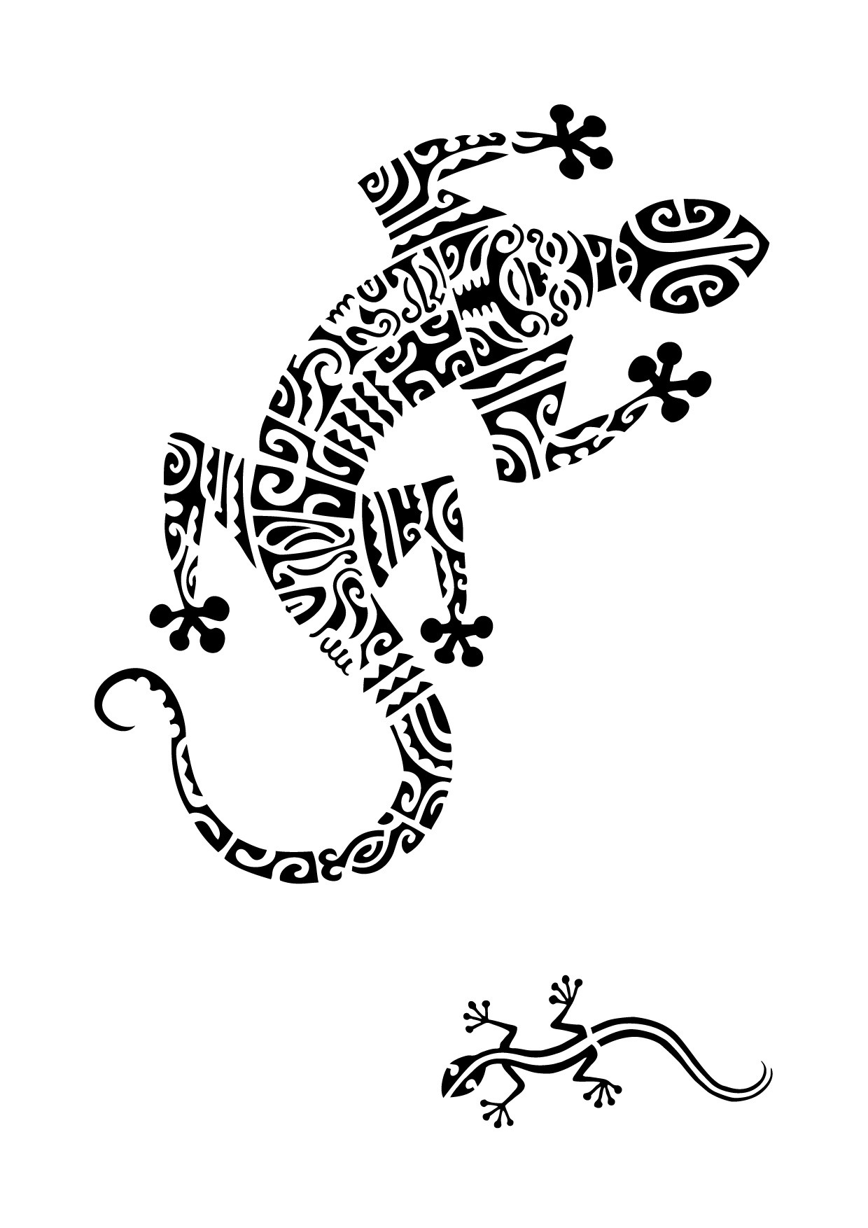 94-Maori-salamander-stencils- ...