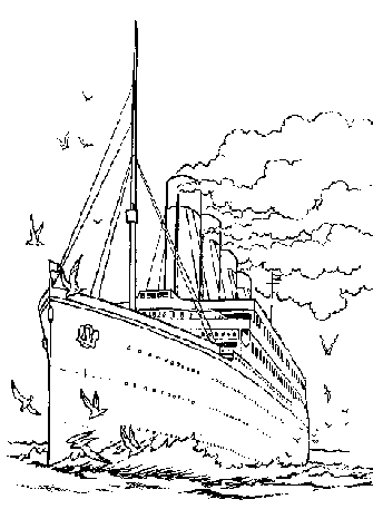 Titanic Outline - Cliparts.co
