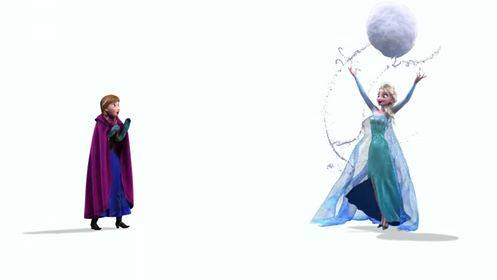 Elsa and Anna Snowball fight by babybear-lovesfrozen on DeviantArt
