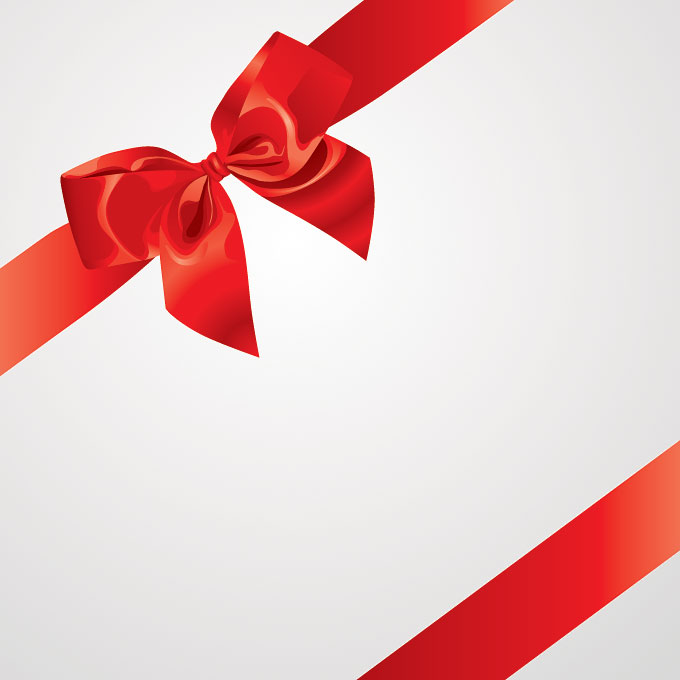 Red Bow Ribbon, vector graphics - 365PSD.com