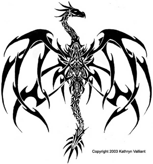 Tribal Dragon Tattoos Designs And Ideas | xoVain