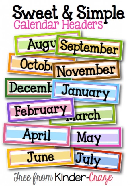 13 Printable Calendar Numbers {Free Download Sets} - Teach Junkie