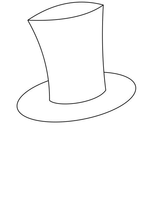 Top Hat Outline - Cliparts.co