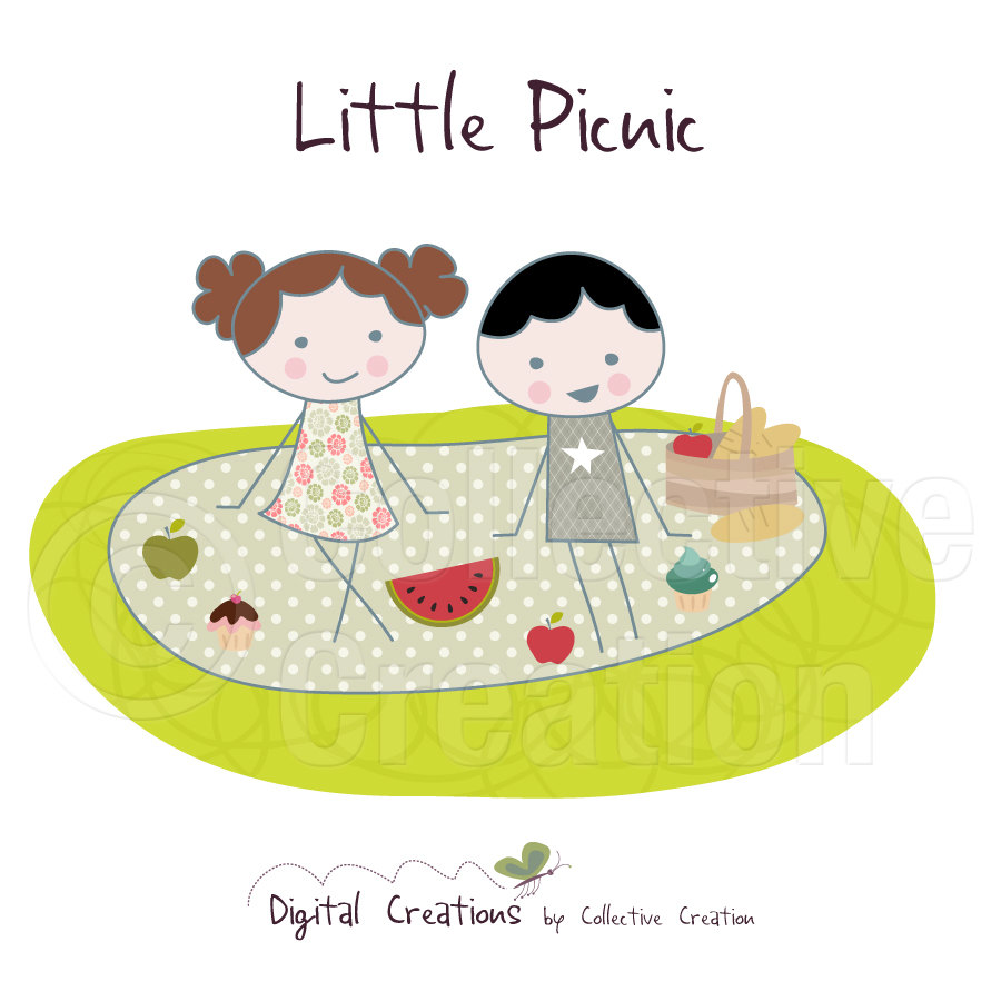 Little Picnic Digital Clip Art Set Personal by CollectiveCreation