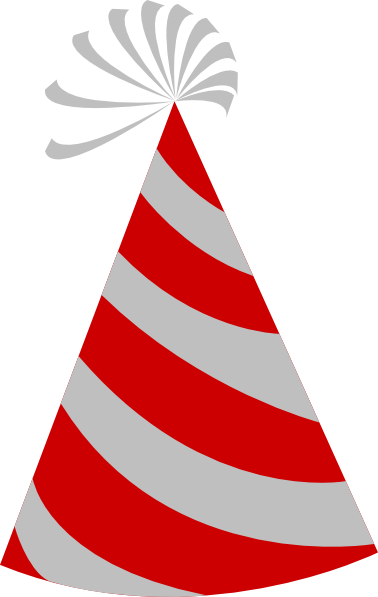 Red And Grey Party Hat Clip Art at Clker.com - vector clip art ...