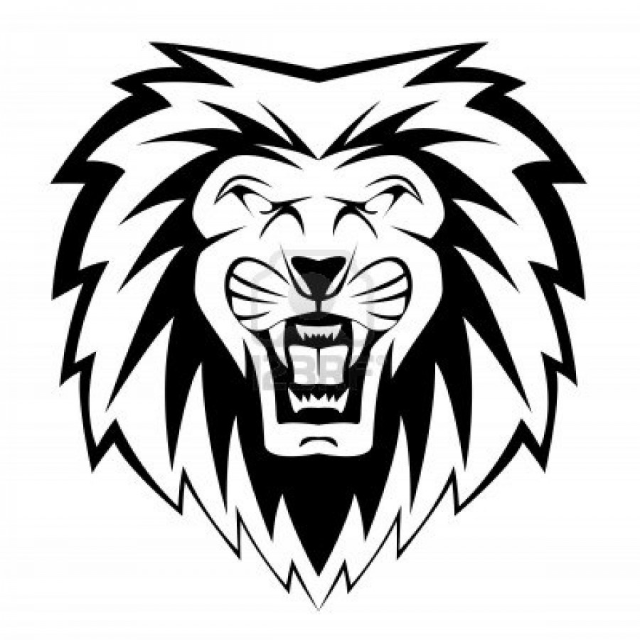 Roaring Lion Black And White | Clipart Panda - Free Clipart Images