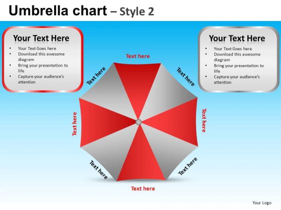 PowerPoint Template Corporate Success Targets Umbrella Chart Ppt ...