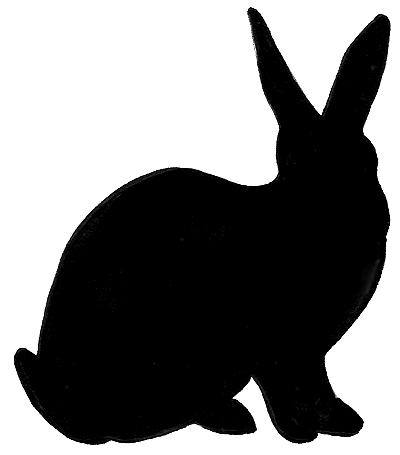 Rabbit Silhouette by magickzzl on deviantART