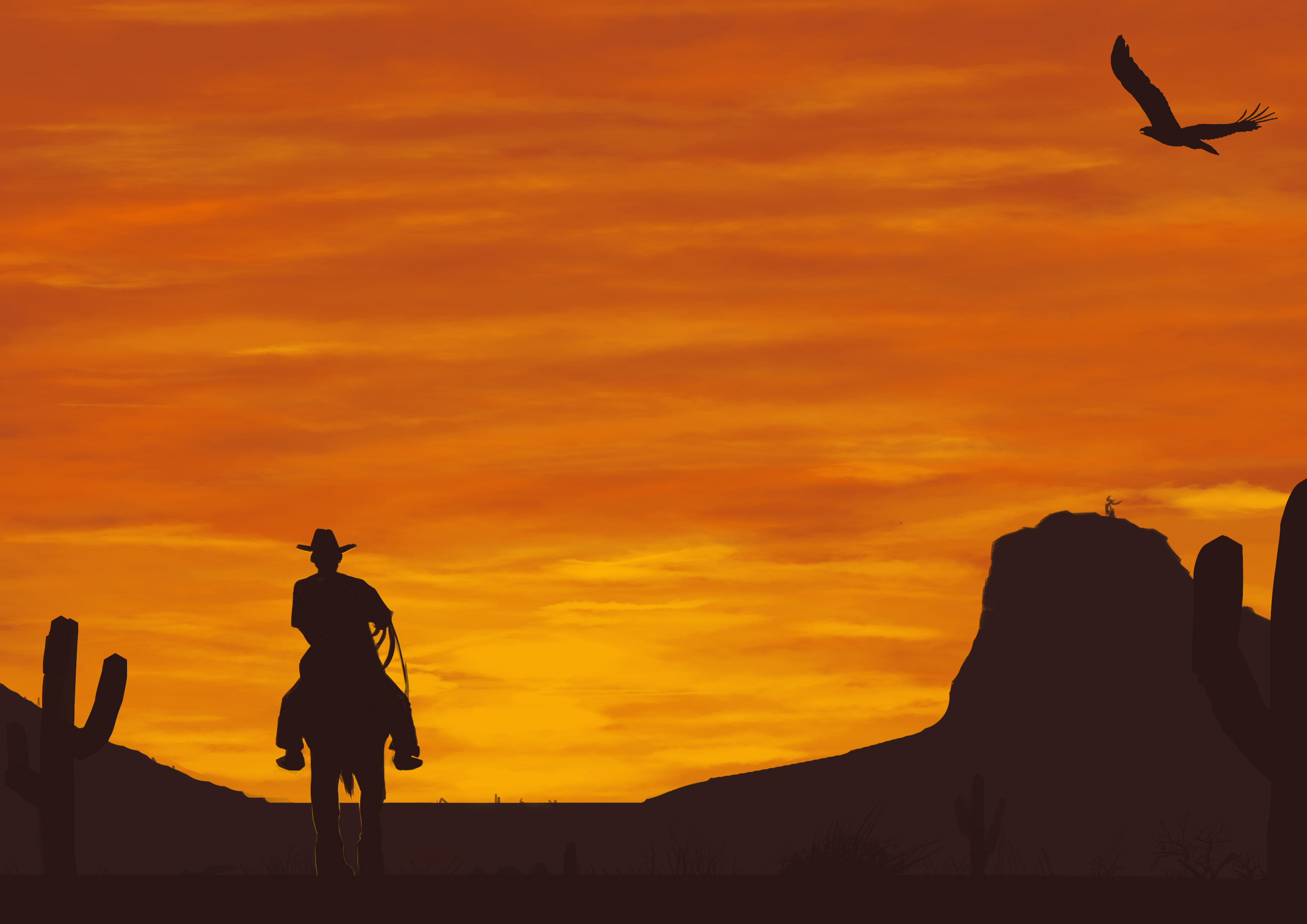 Western sunset by Nyenna on Newgrounds