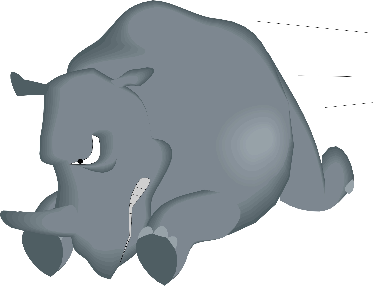 Cartoon Rhino