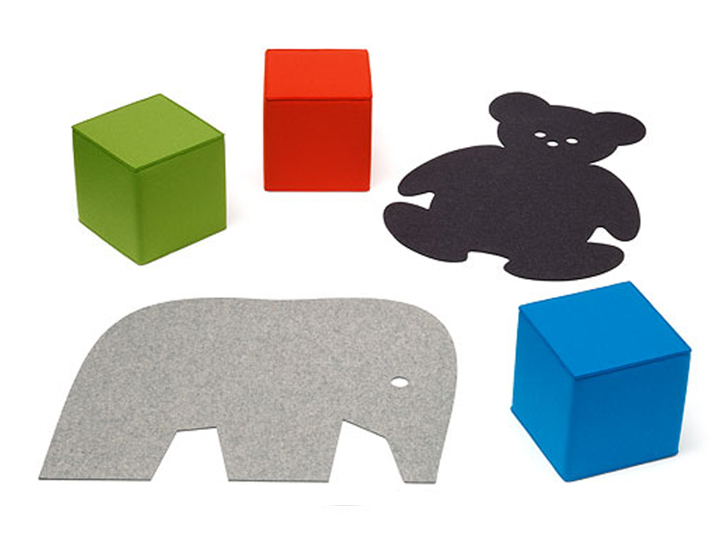FELT KIDS RUG ELEPHANT BY HEY-