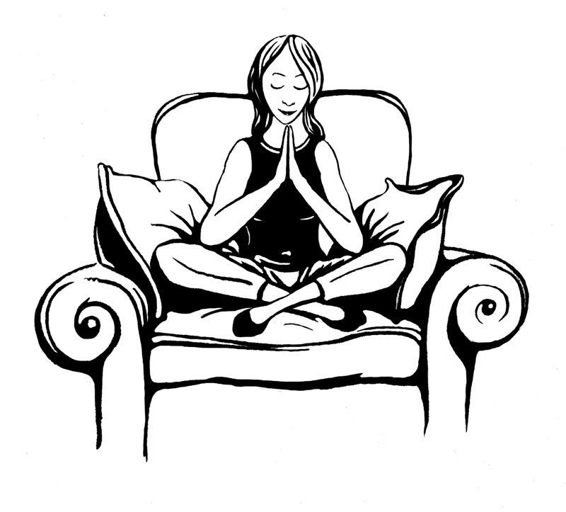 Woman Meditating Clip Art - Richard Crooke for Practical Conscious ...