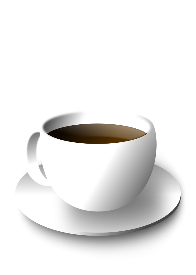 Cup of coffee small clipart 300pixel size, free design