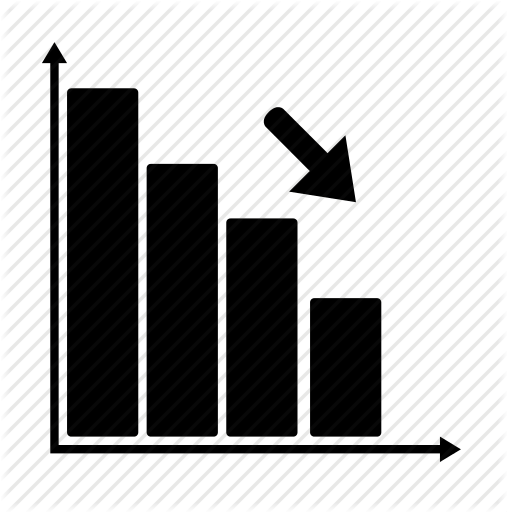 Analytics, bar, chart, decrease icon | Icon search engine