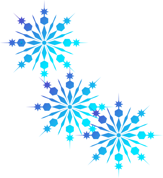 Snowflakes Light Blue clip art - vector clip art online, royalty ...