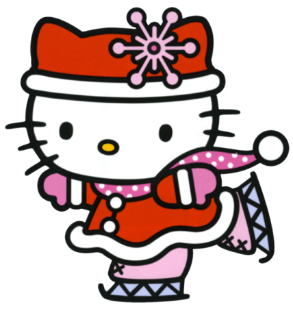 Free Christmas Hello Kitty Cartoon Character Clipart Images - I ...