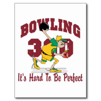 Funny Bowler Postcards & Postcard Template Designs