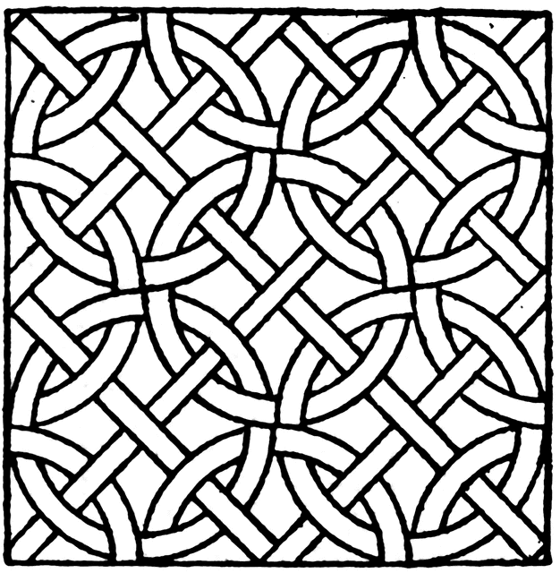 Roman Mosaic Circle Pattern | ClipArt ETC