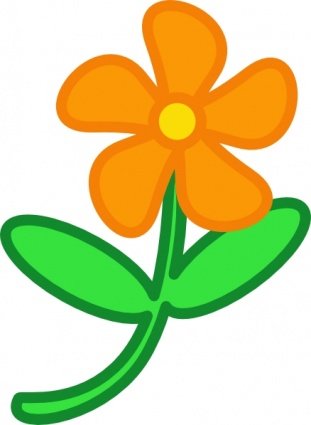 Orange Flower Clipart | Cool Eyecatching tatoos