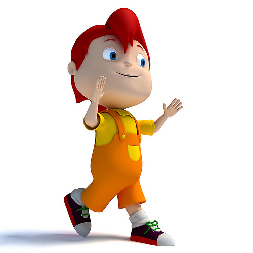 Rigged Cartoon Kid Character | 3D Models