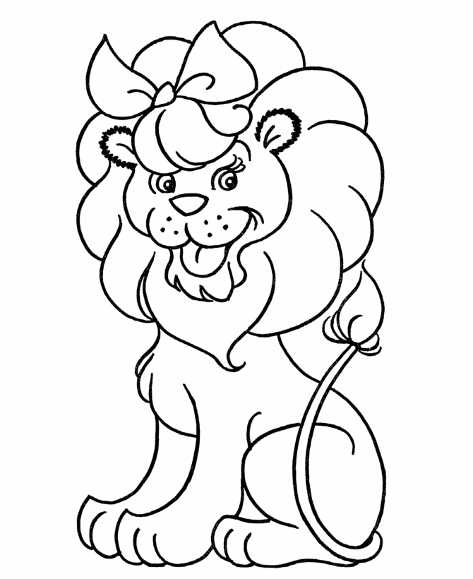 Pre-K Coloring Pages Lion Coloring Pages For Kids Free Printable ...