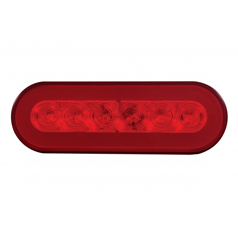 Halo" Red 22 diode oval LED stop/turn/tail light
