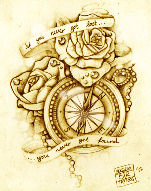 Compass Rose Drawing Quote