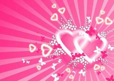 Pink Love Hearts Backgrounds - Twitter & Myspace Backgrounds