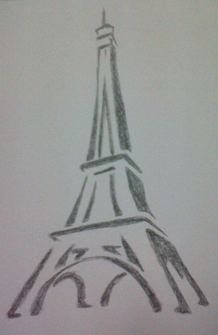 drawings of towers | Eiffel Tower Drawing by ~mido0oafellay on ...