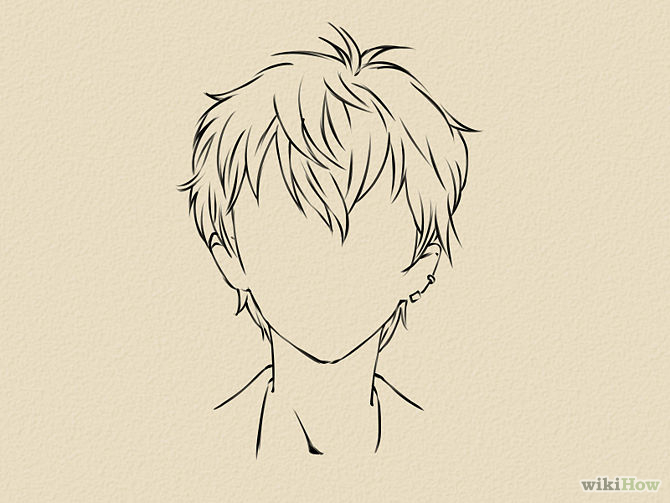 How to Draw a Manga Face (Male): 15 Steps (with Pictures)