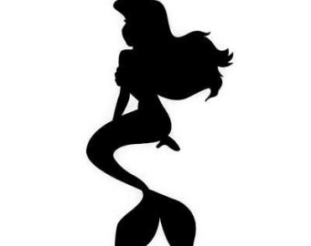 Showing Gallery For Little Mermaid Silhouette Printable Clipart ...
