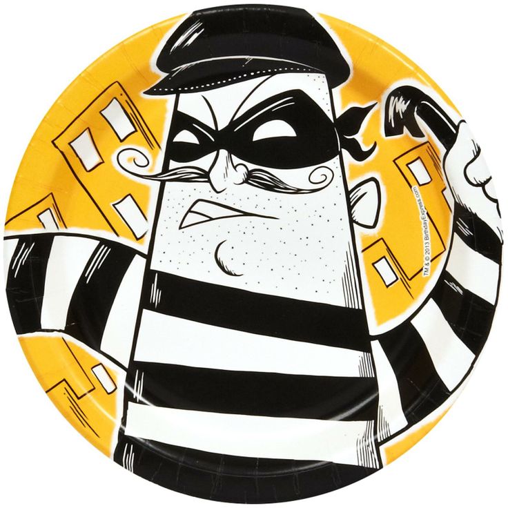 Girls Cops and Robbers Party Dessert Plates
