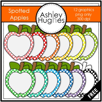 SPOTTED APPLES FREEBIE {GRAPHICS FOR COMMERCIAL USE ...