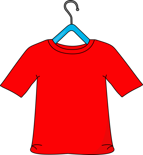 Shirt on a Hanger Clip Art - Shirt on a Hanger Image