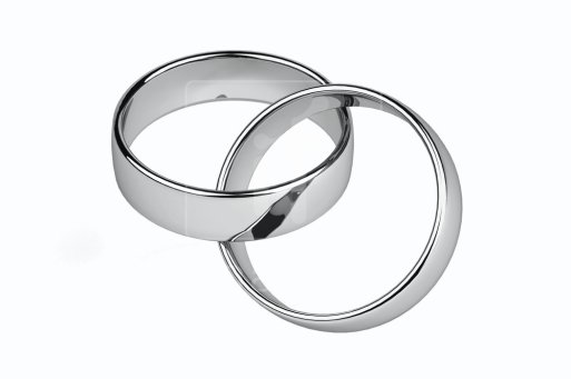 Silver Wedding Rings Clip Art - Giant Design