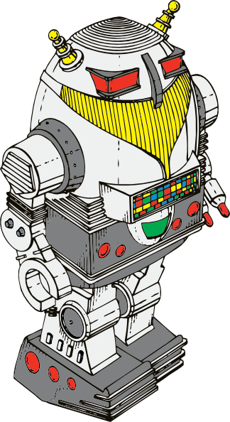 Toy Robot clip art - vector clip art online, royalty free & public ...