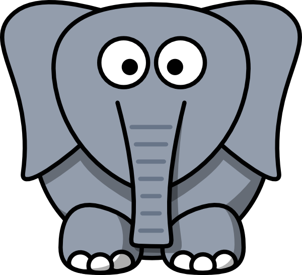 Cartoon Elephant clip art - vector clip art online, royalty free ...