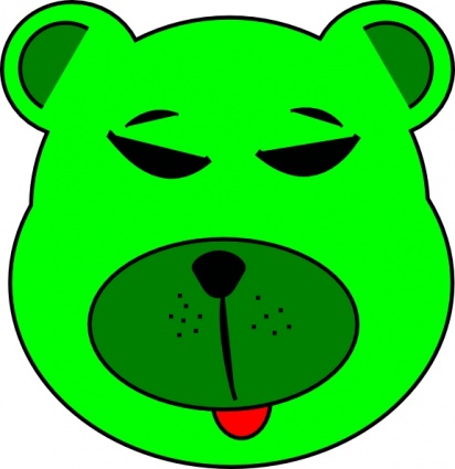 Green Bear clip art - Download free Animal vectors