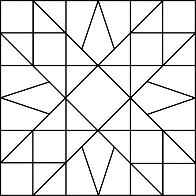 Geometric Block Pattern 33 | ClipArt ETC