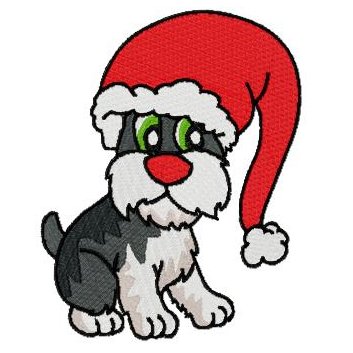 Schnauzer Santa - $4.95 : SharSations Embroidery, Your Embroidery ...
