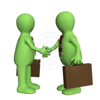 Shake hand of two 3d stylized people - shaking hands pictures #