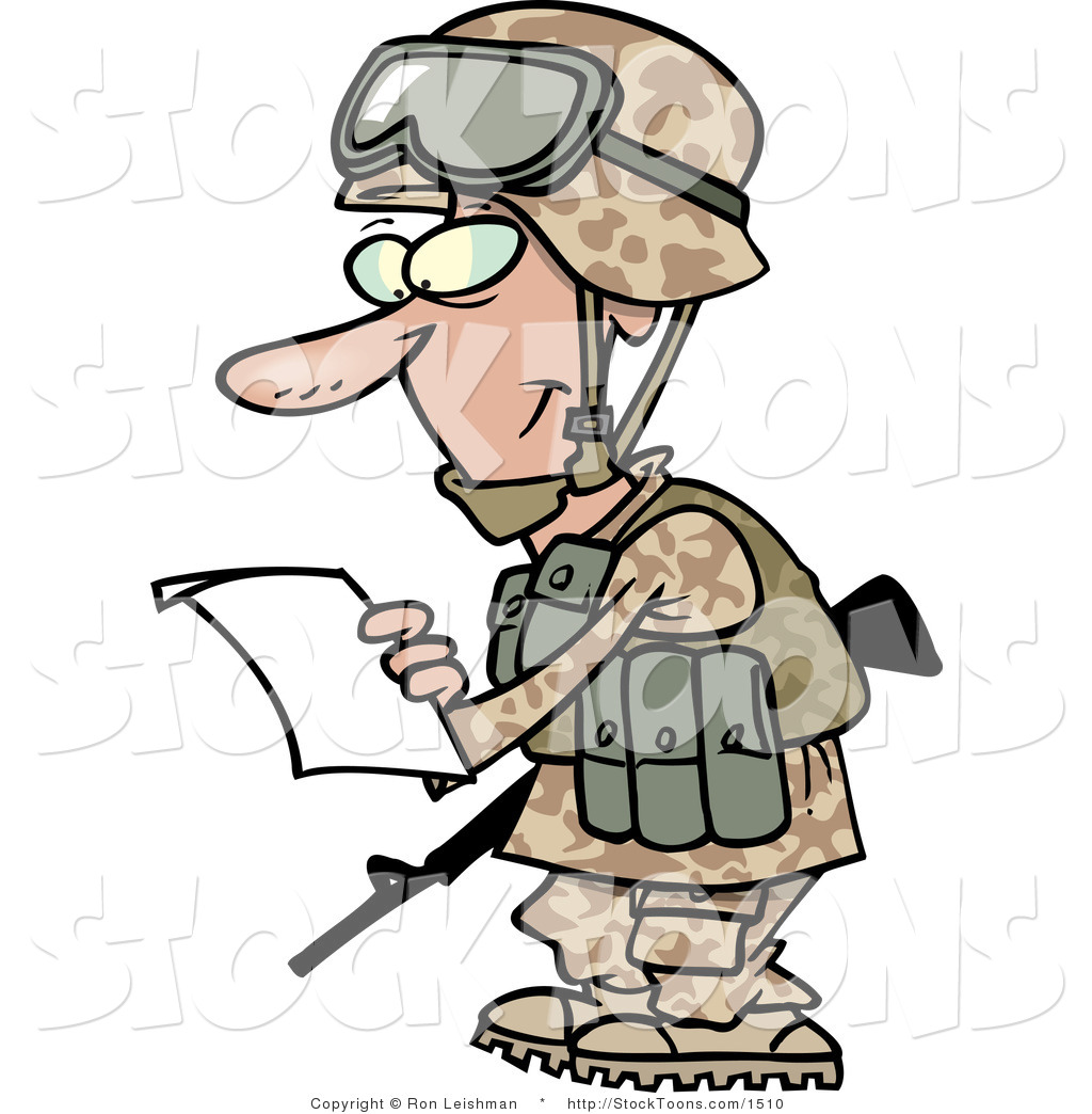 Free Military Clip Art Stock Cartoon Of A Military Soldier In A ...