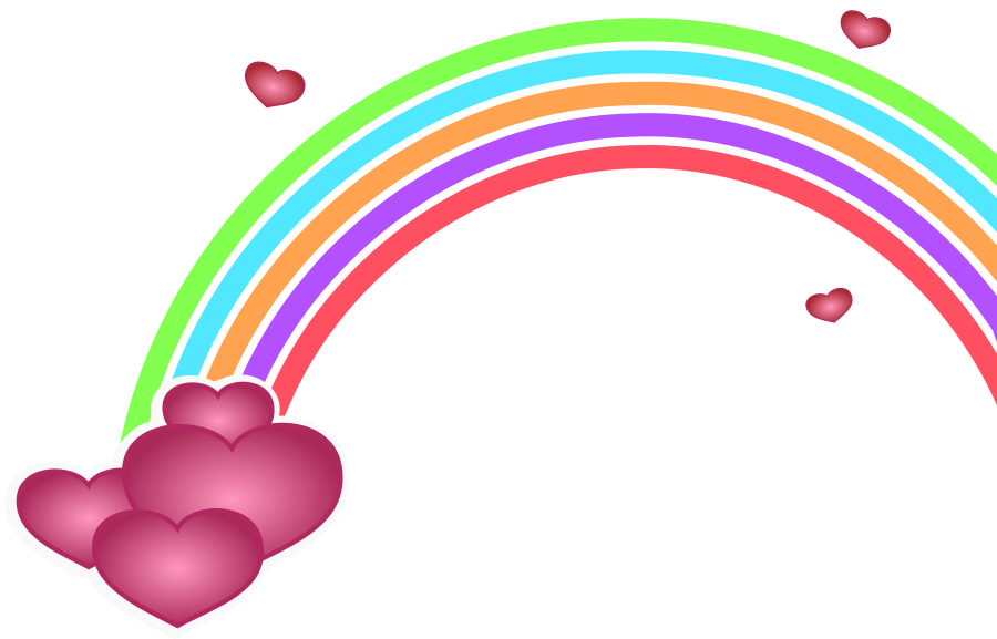Valentine Rainbow SVG Vector file, vector clip art svg file ...
