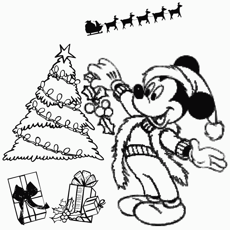 mickey mouse christmas coloring - group picture, image by tag ...