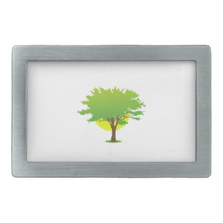 Tree Graphic Belt Buckles, Tree Graphic Burnished Silver Buckles