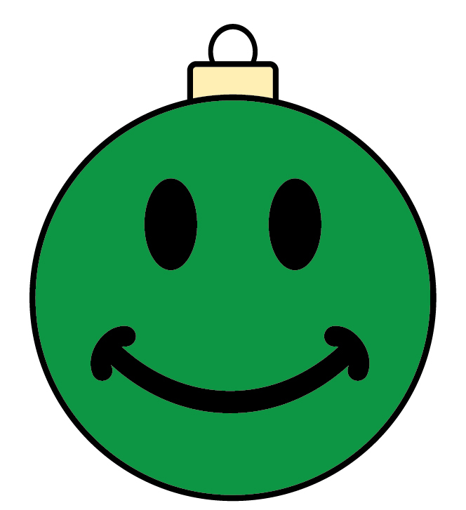 Green Happy Face