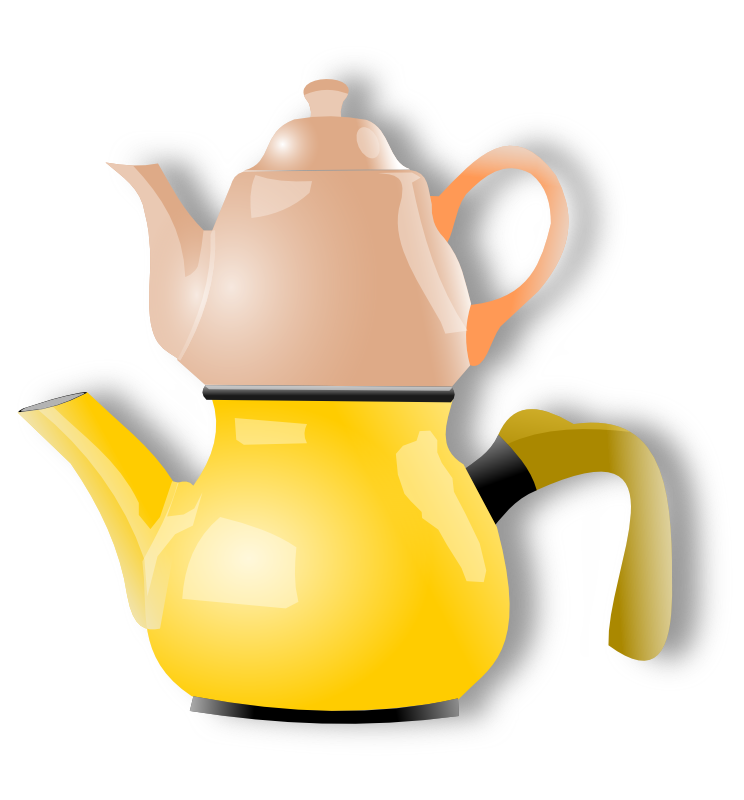 Clipart - shiny teapot