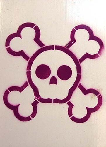 Skull and cross bones stencil | Stencils | Pinterest