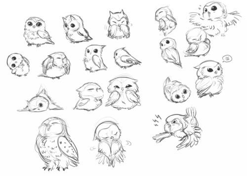 Cute Owl Drawing - Cliparts.co